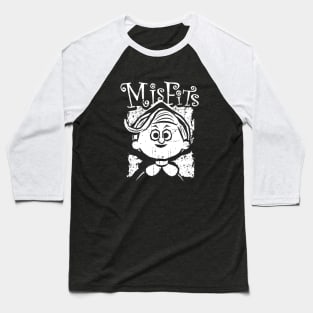 Misfits of Christmas Town: Hermey the Elf (white print) Baseball T-Shirt